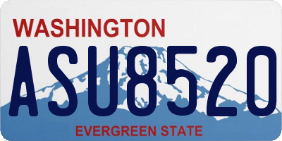 WA license plate ASU8520