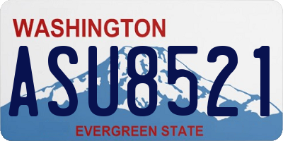 WA license plate ASU8521