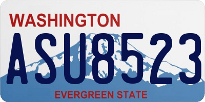 WA license plate ASU8523