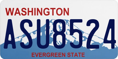 WA license plate ASU8524