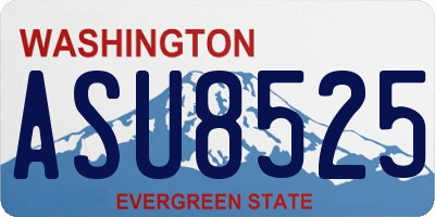 WA license plate ASU8525