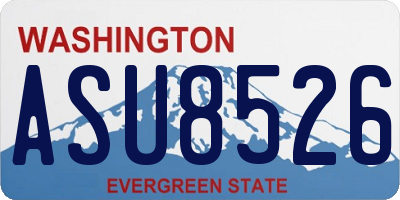 WA license plate ASU8526