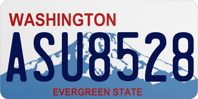 WA license plate ASU8528