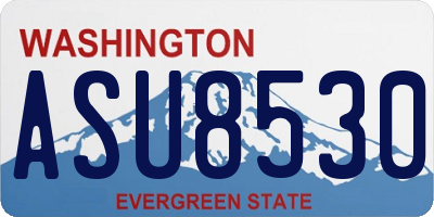 WA license plate ASU8530