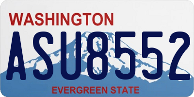 WA license plate ASU8552