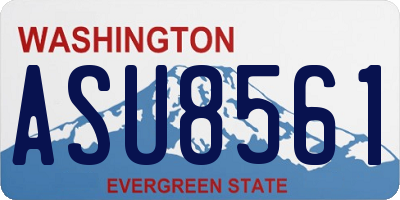 WA license plate ASU8561