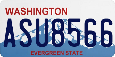 WA license plate ASU8566