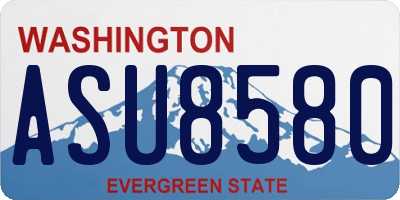 WA license plate ASU8580