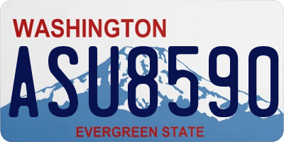 WA license plate ASU8590