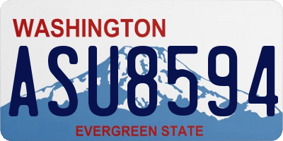 WA license plate ASU8594