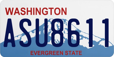 WA license plate ASU8611