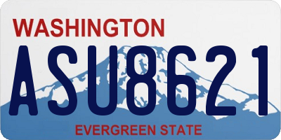WA license plate ASU8621