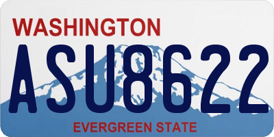 WA license plate ASU8622
