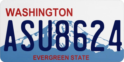WA license plate ASU8624