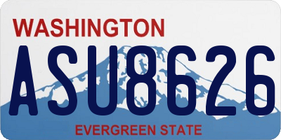 WA license plate ASU8626