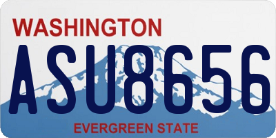 WA license plate ASU8656