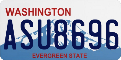 WA license plate ASU8696