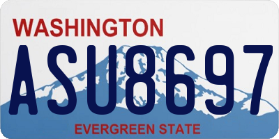 WA license plate ASU8697