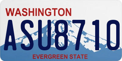 WA license plate ASU8710