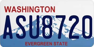 WA license plate ASU8720