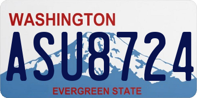 WA license plate ASU8724