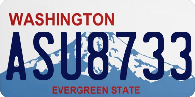 WA license plate ASU8733