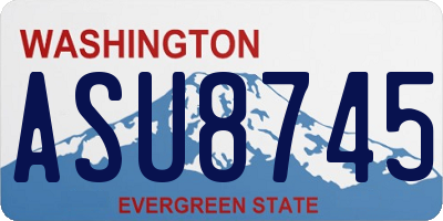 WA license plate ASU8745