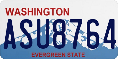 WA license plate ASU8764