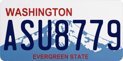 WA license plate ASU8779
