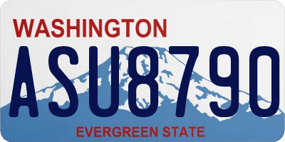 WA license plate ASU8790