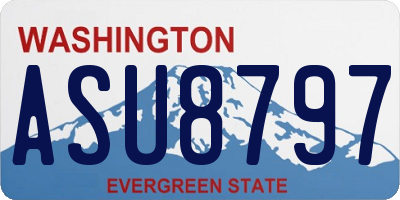 WA license plate ASU8797