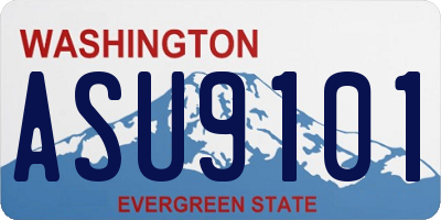 WA license plate ASU9101