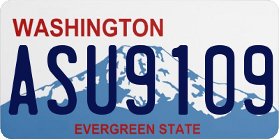WA license plate ASU9109