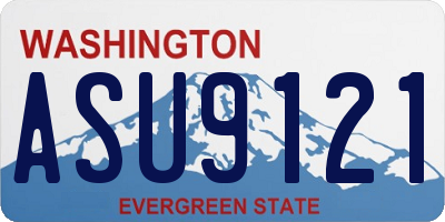 WA license plate ASU9121
