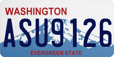 WA license plate ASU9126