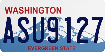 WA license plate ASU9127