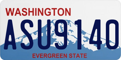 WA license plate ASU9140