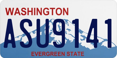 WA license plate ASU9141