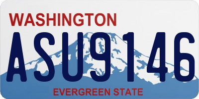WA license plate ASU9146
