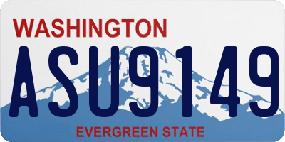 WA license plate ASU9149
