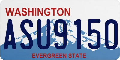 WA license plate ASU9150