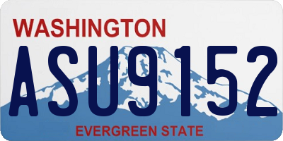 WA license plate ASU9152