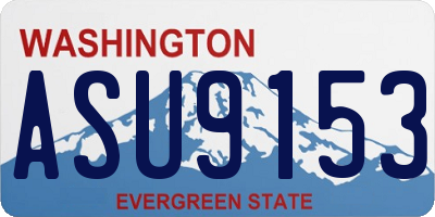 WA license plate ASU9153