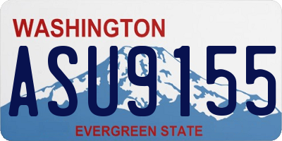 WA license plate ASU9155