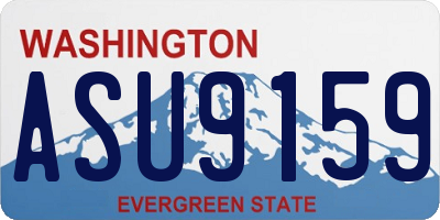 WA license plate ASU9159
