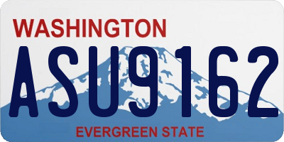 WA license plate ASU9162