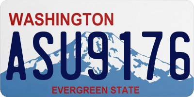 WA license plate ASU9176