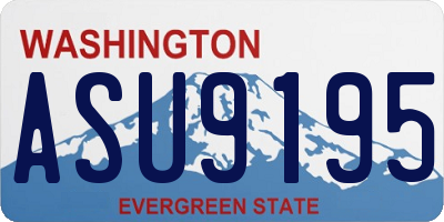 WA license plate ASU9195