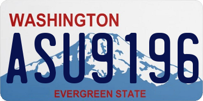 WA license plate ASU9196