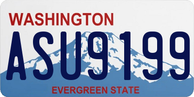 WA license plate ASU9199